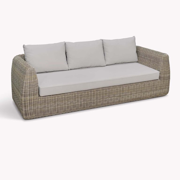 Skala Outdoor 3 Seater Sofa Light Rattan