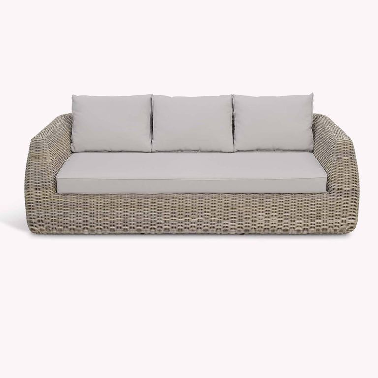 Skala Outdoor 3 Seater Sofa Light Rattan
