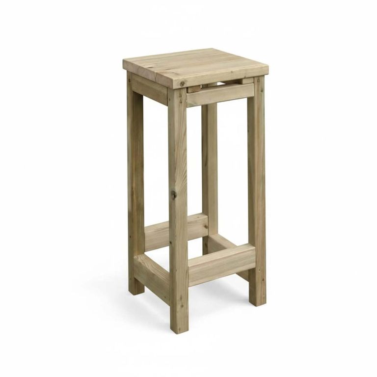 Churnet Valley Timber Wood Garden Barstool
