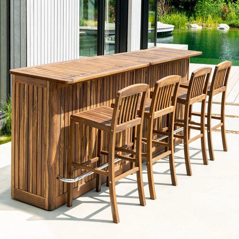Bolney Bar Counter - Garden - Acacia Wood