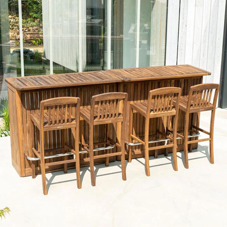 Bolney Bar Counter - Garden - Acacia Wood