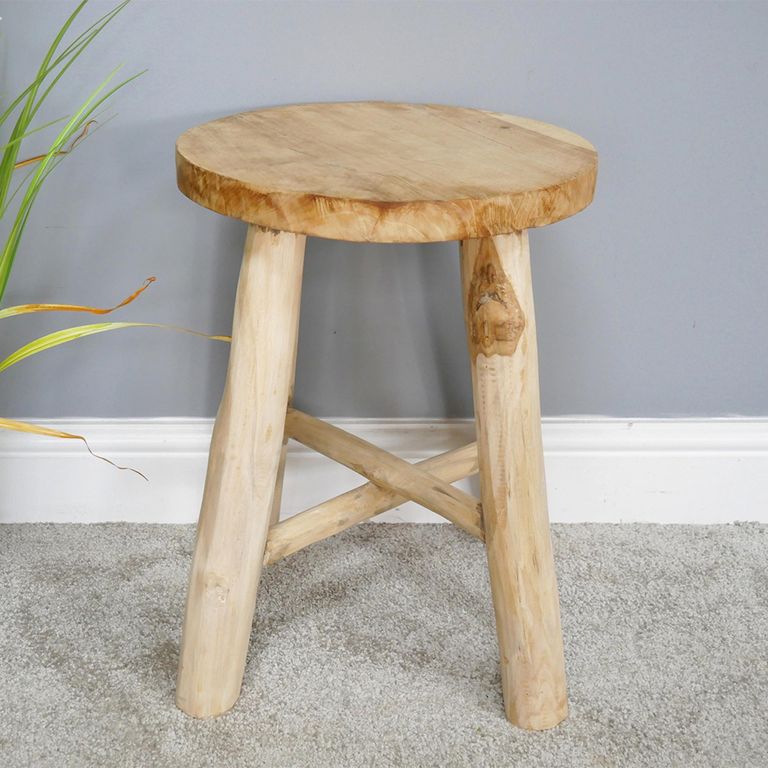 Stool - Teak Wood - Round