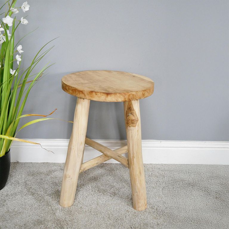 Stool - Teak Wood - Round