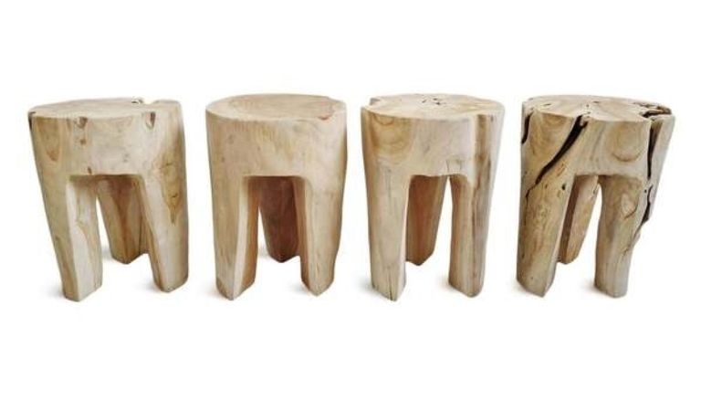 Tree Root 3 Leg Stool