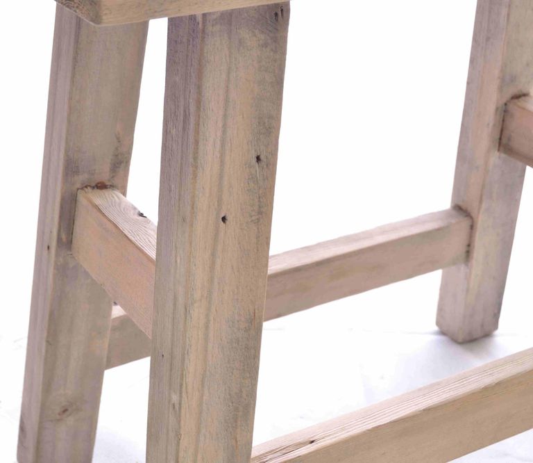 Vintage Mahogany Saddle Foot Stool