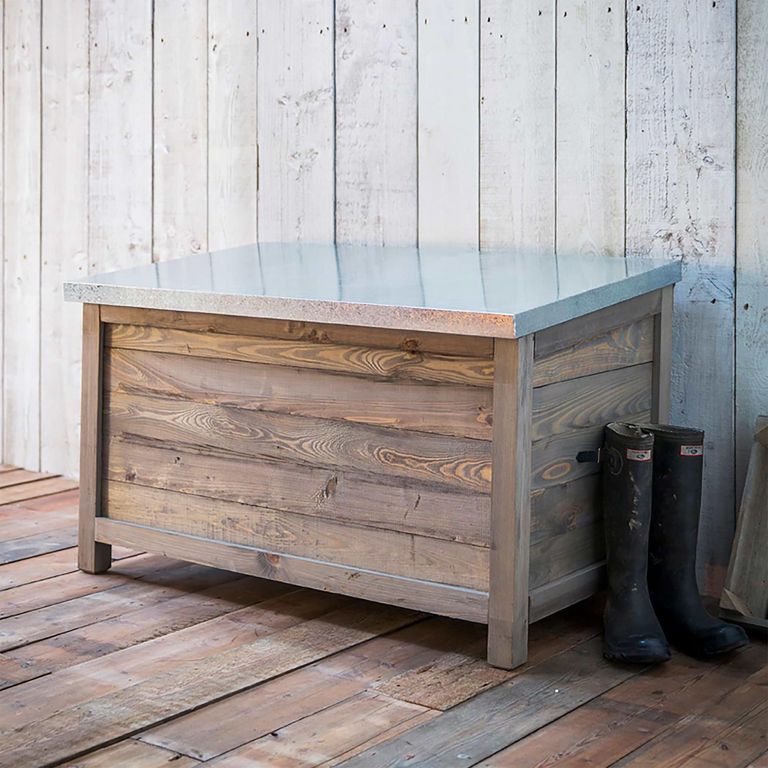 Aldsworth Outdoor Storage Box Small Natural Wood