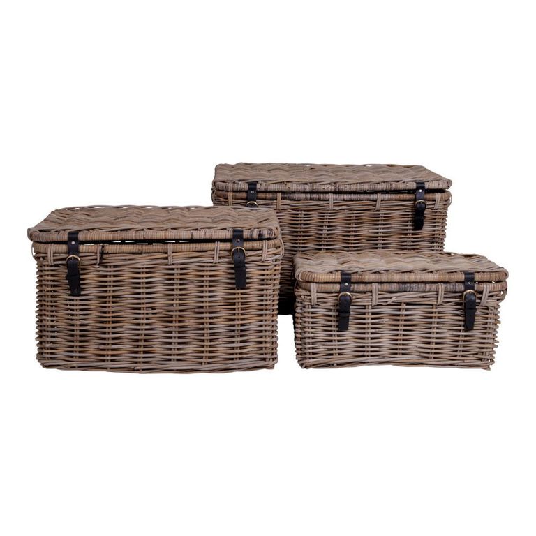 Depok Storage Trunk - Set of 3 - Kubu Rattan