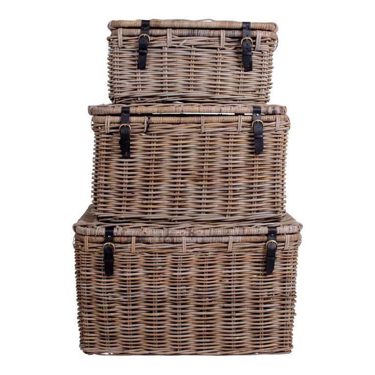 Depok Storage Trunk - Set of 3 - Kubu Rattan