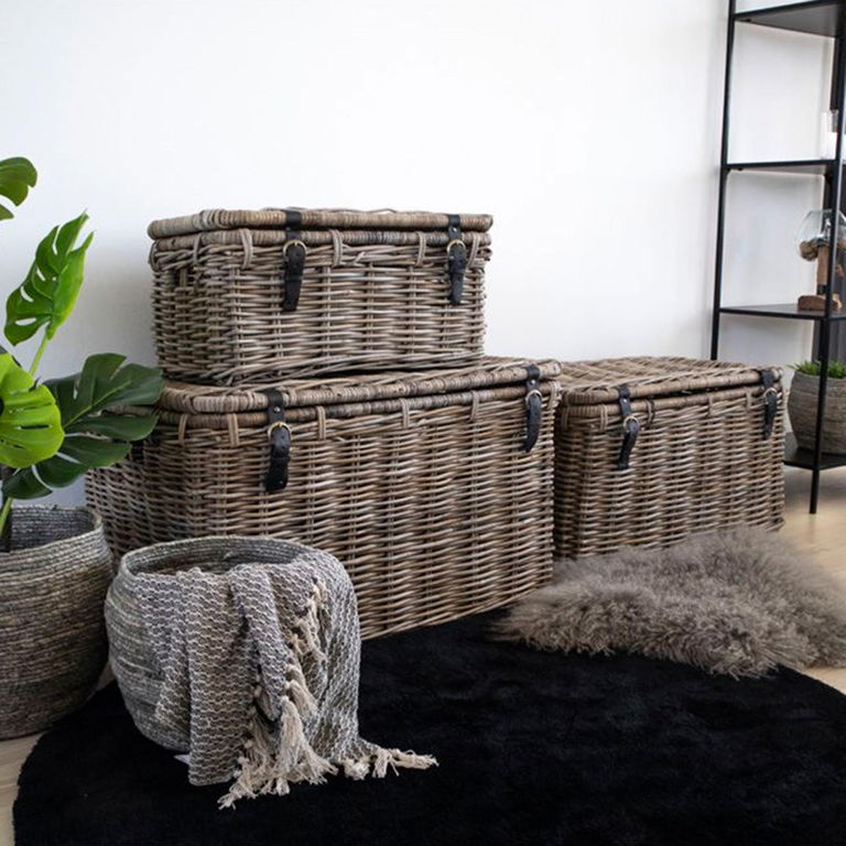 Depok Storage Trunk - Set of 3 - Kubu Rattan
