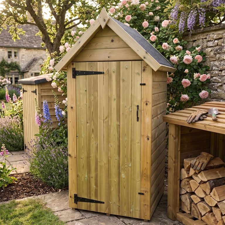 Garden Tool Shed - Redwood