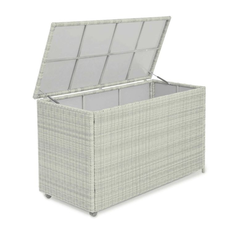 Oxford Garden Storage Box - Grey Rattan