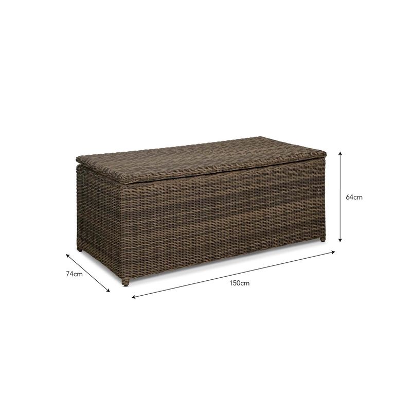 Skala Outdoor Storage Box Large Dark Rattan
