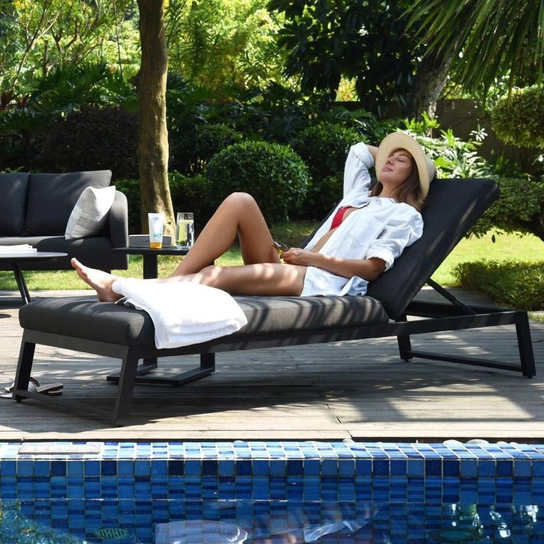 Allure Garden Sunlounger - Oatmeal