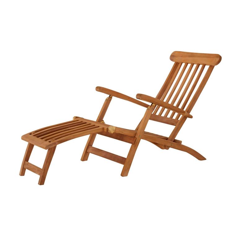Toddington Outdoor Teak Steamer Chair
