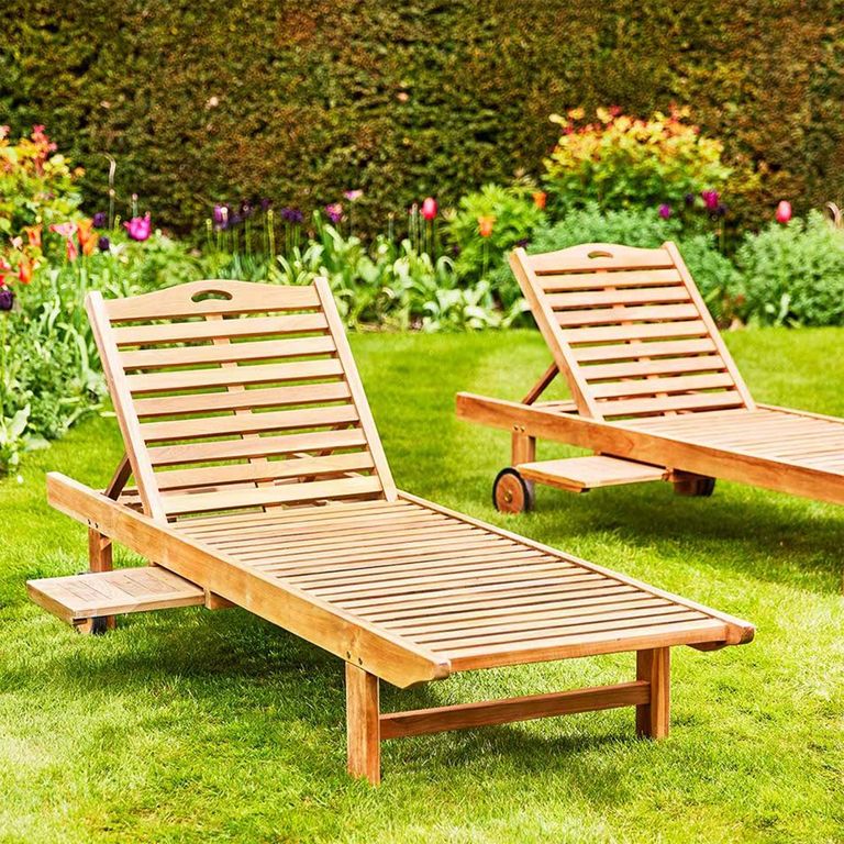 Winchcombe Outdoor Teak Sun Lounger
