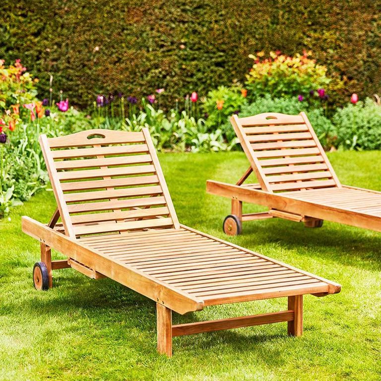 Winchcombe Outdoor Teak Sun Lounger