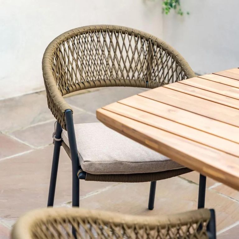 New Bali Oval Garden Dining Set - 8 Seater - 240cm - Sandstone