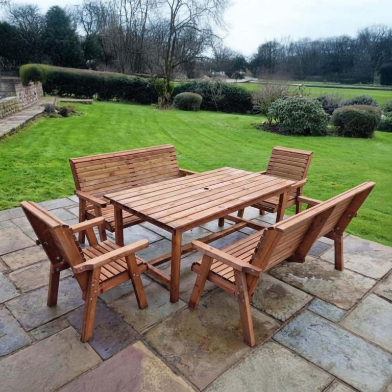 Churnet Valley Redwood 8 Seater Garden Dining Set
