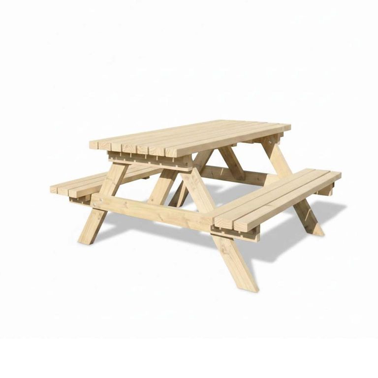 Churnet Valley Deluxe Redwood 8 Seater Garden Picnic Table Set