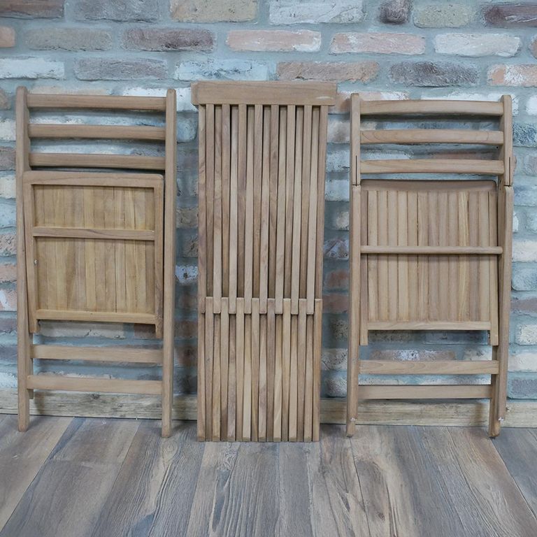 Garden Chair Set - Teak Wood - Folder Style