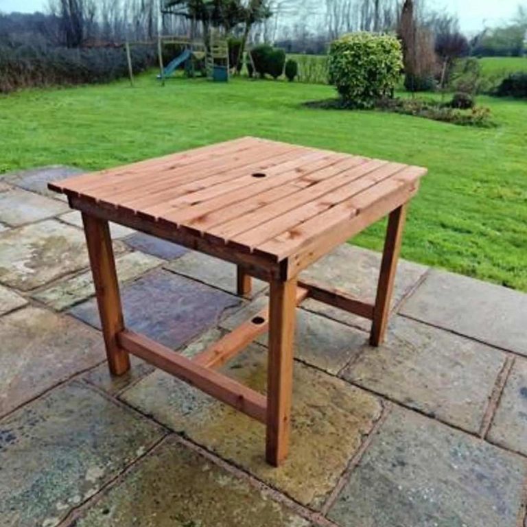 Churnet Valley Redwood Garden Square Table