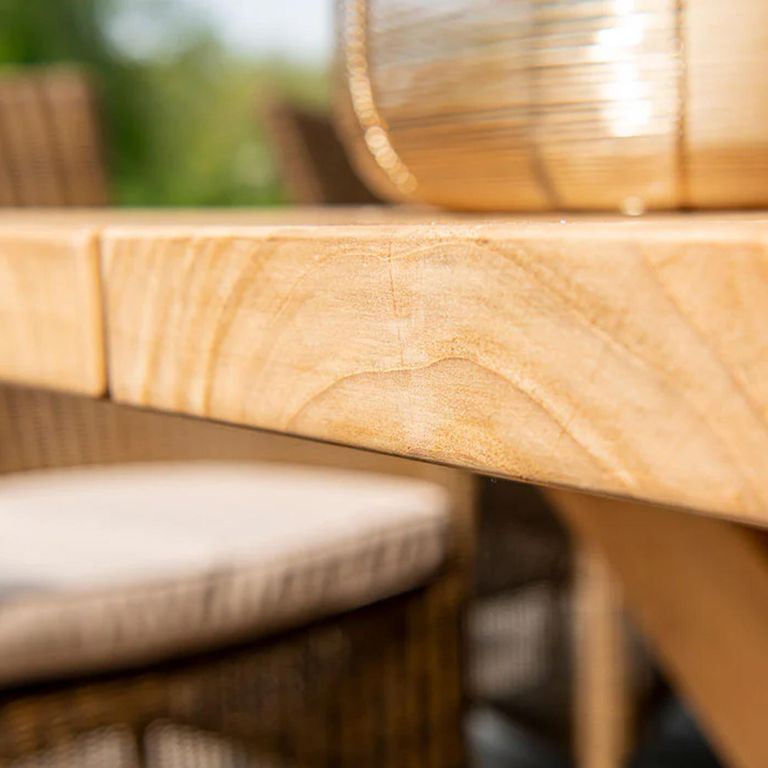 Plank Garden Dining Table - 8 Seater - 240cm - Teak Wood