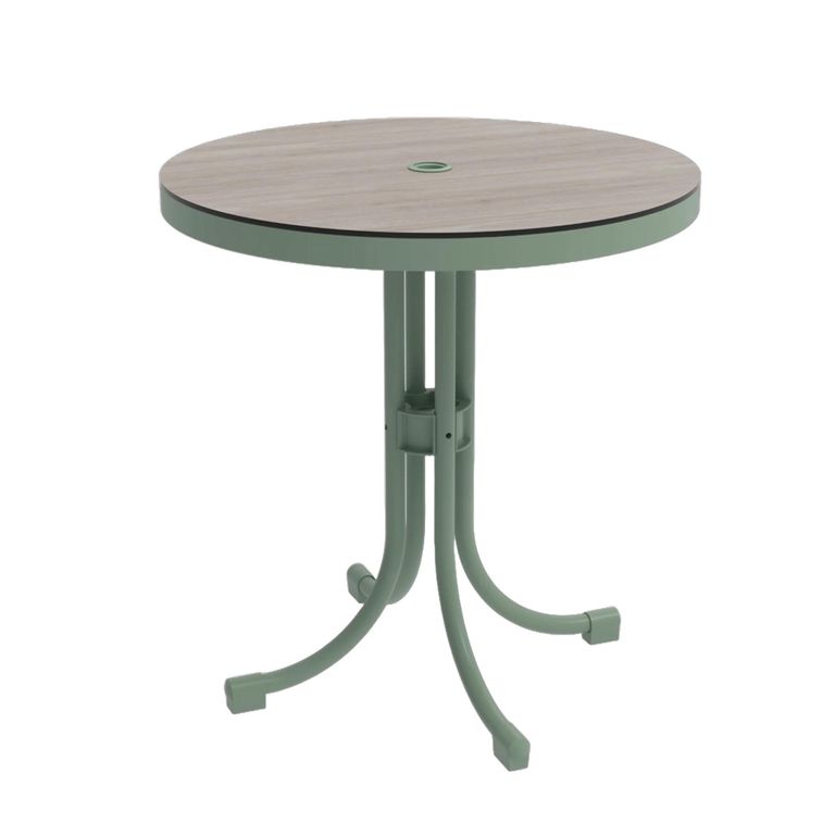 Bergen Garden Bistro Table - Round - Green Metal
