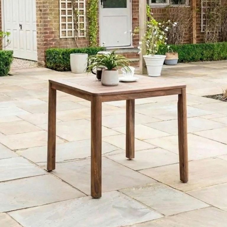 Bolney Square Dining Table - 80cm - 4 Seater - Garden - Acacia Wood