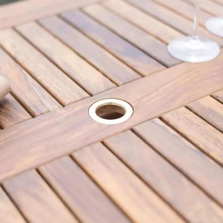 Bolney Square Dining Table - 80cm - 4 Seater - Garden - Acacia Wood