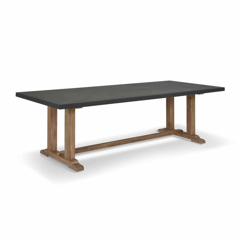 Burcot Outdoor Dining Table Large Slate Grey