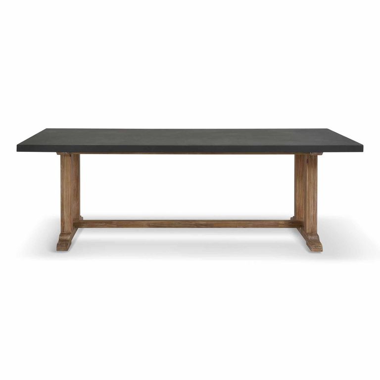Burcot Outdoor Dining Table Large Slate Grey