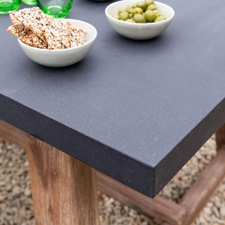 Burcot Outdoor Dining Table Large Slate Grey