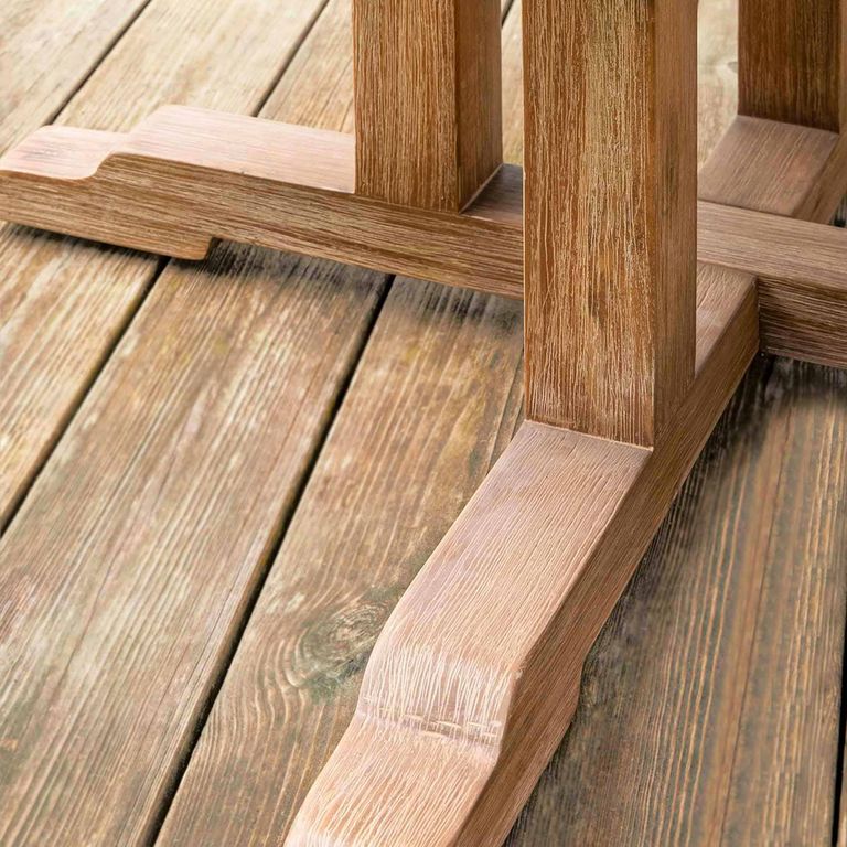 Burcot Outdoor Round Dining Table Medium Slate Grey