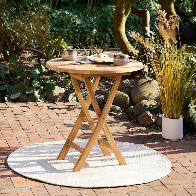 Oviedo Bar Table - Round - Teak Wood