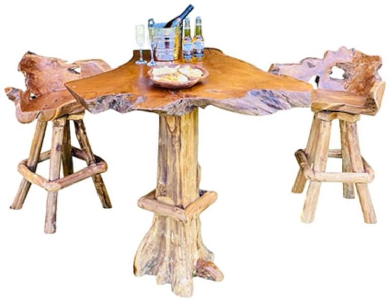 Teak Root High Bar Table