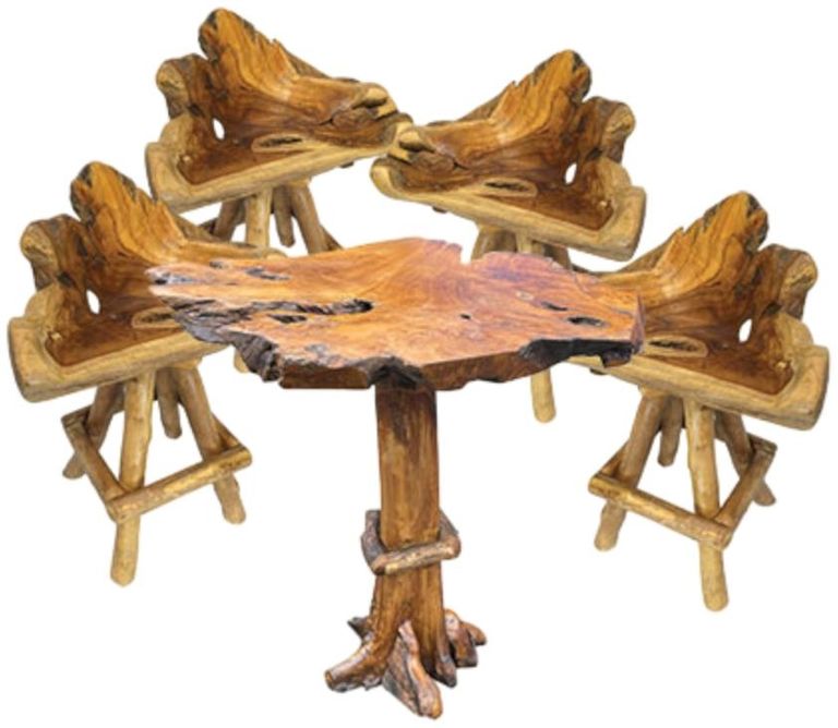 Teak Root High Bar Table