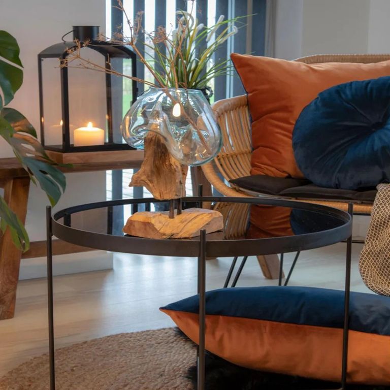 San Marino Waterdrop - Teak Wood & Glass