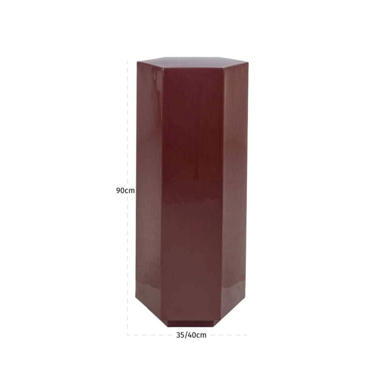Lora Column - Hexagon - Sable Brown - Metal