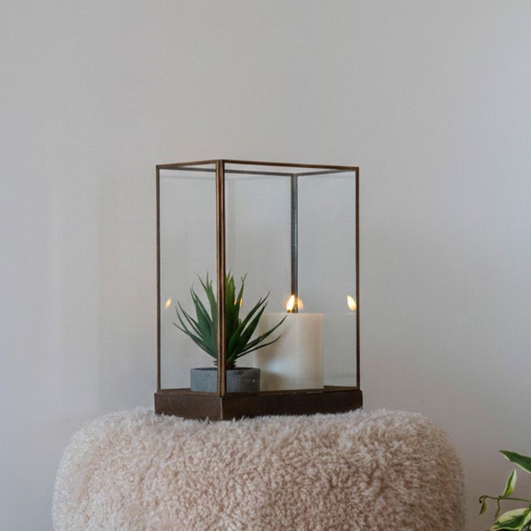 Manali Lantern - Antique Brass