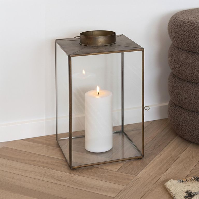 Mohali Lantern - Antique Brass