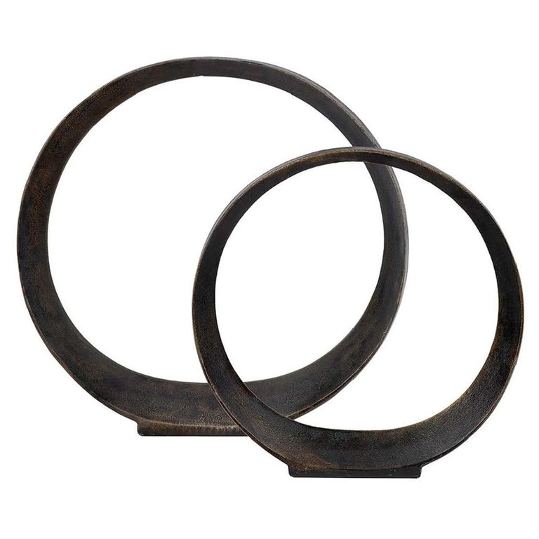 Clearance - Hoop Gold Decor - Set of 2 - A468