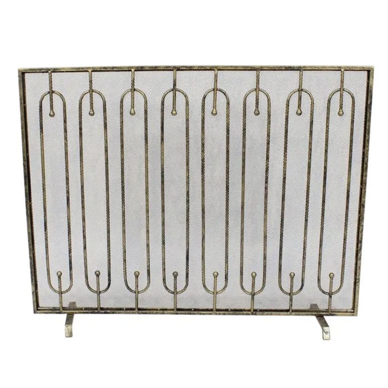 Clearance - Estela Fire Screen - Antique Brass - FSS15914
