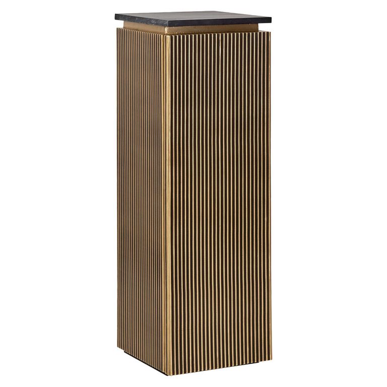 Ironville Brass Ribbed 1 Door Column Pedestal