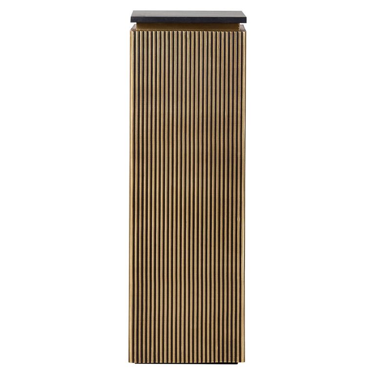 Ironville Brass Ribbed 1 Door Column Pedestal