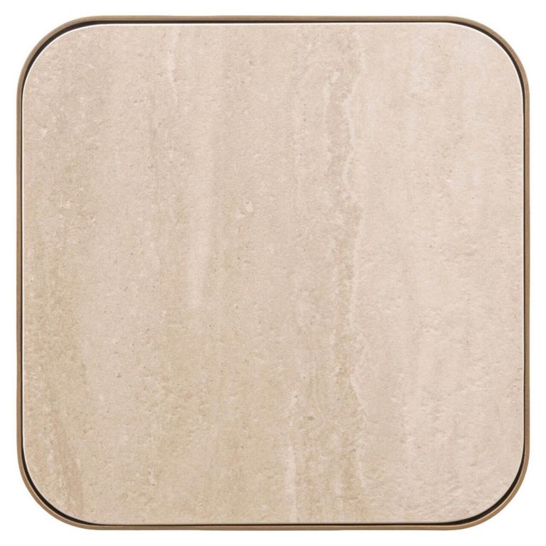 Claridge Column - Square - Antique Gold - Glass and Metal