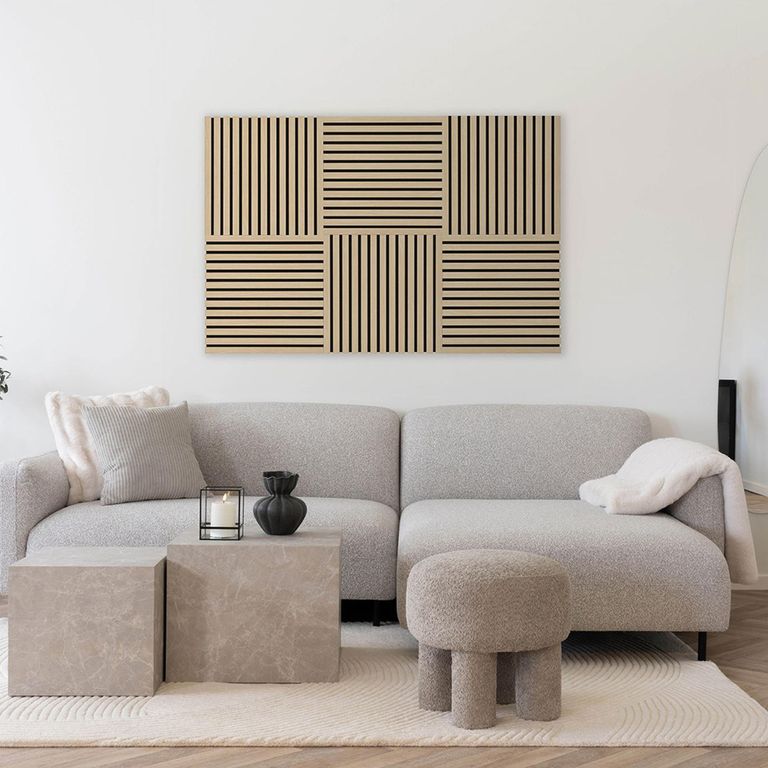 Acoustic Wall Panel - Square - Oak Veneer