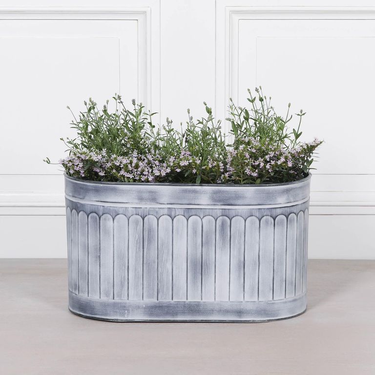 Metal Planter - Arched Pattern - Large