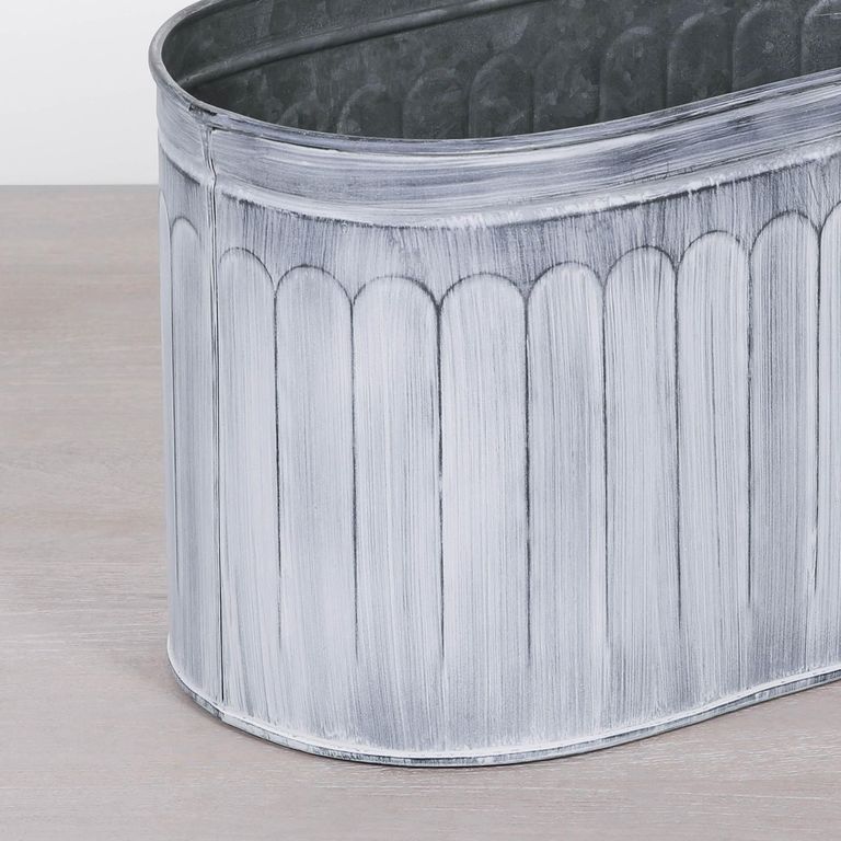 Metal Planter - Arched Pattern - Small