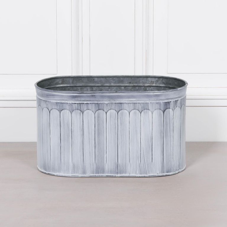 Metal Planter - Arched Pattern - Small
