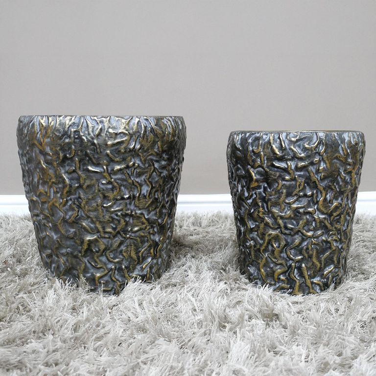 Artificial Flowers Planters - Set of 2